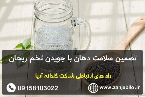 تضمین سلامت دهان با جویدن تخم ریحان