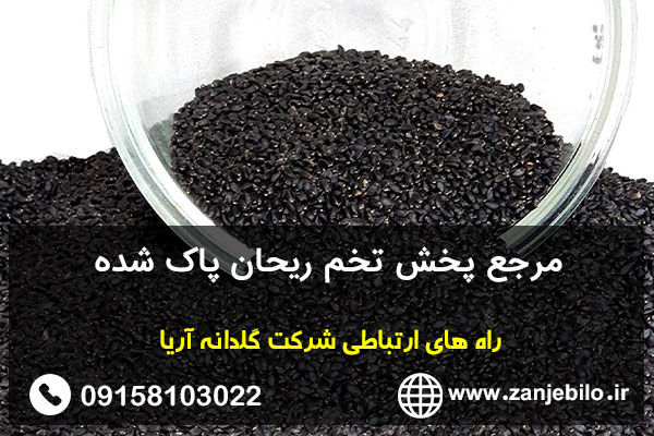 مرجع پخش تخم ریحان پاک شده