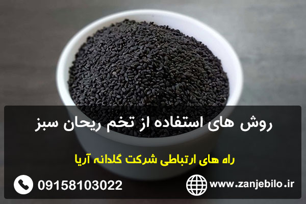 روش های استفاده از تخم ریحان سبز