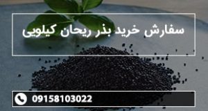 سفارش خرید بذر ریحان کیلویی